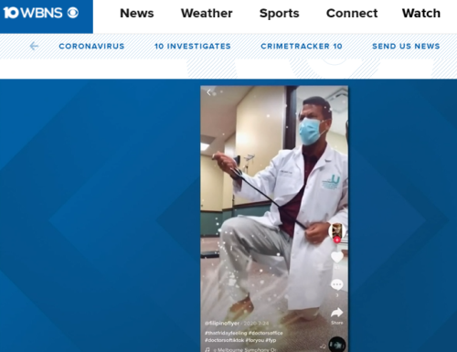 Dr. Tosino featured on 10TV for TikTok videos